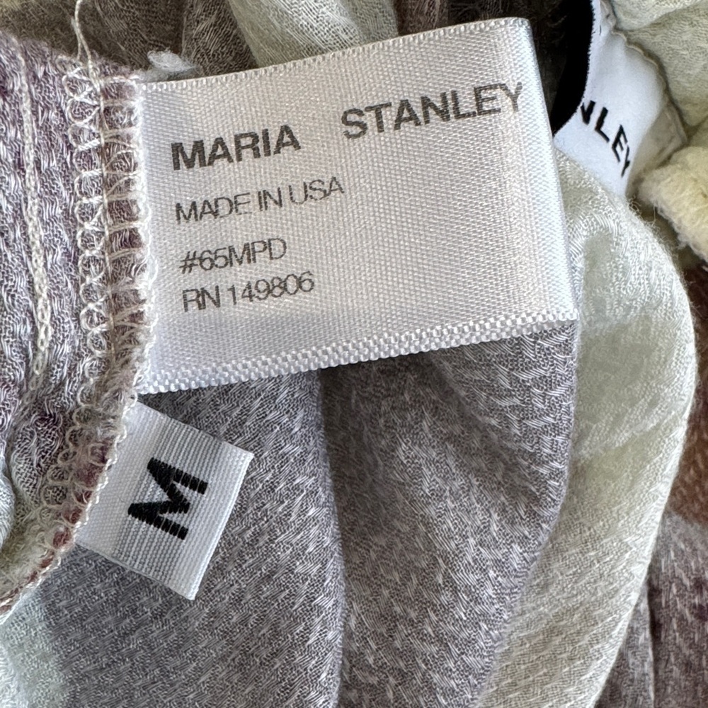 Anthropologie Maria Stanley high-waisted flowy pants Sz M - Picture 3 of 7